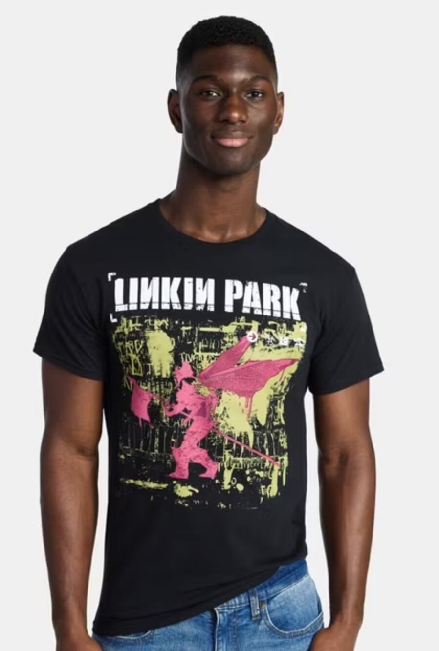 Linkin Park T Shirt Men's M Black Hybrid Theory Street Soldier Band Graphic Tee